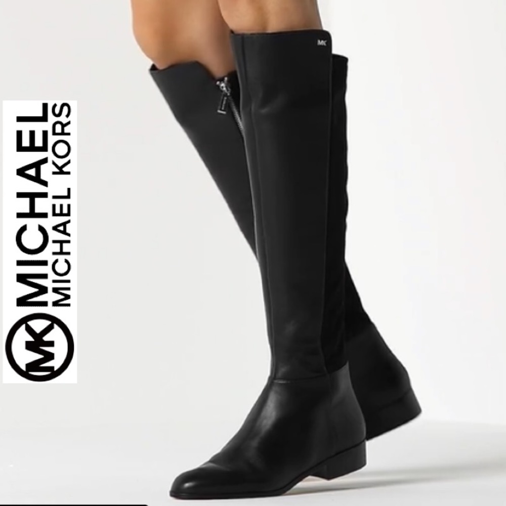 Last one-NWT Michael Kors Tall Leather Boots - Picture 5 of 12